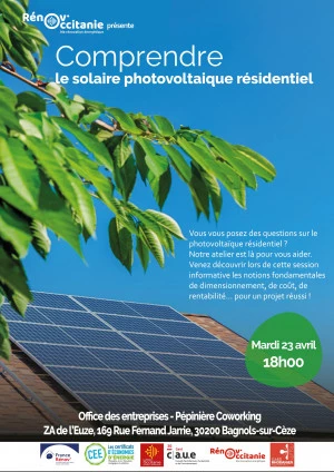 Affiche Le solaire photovoltaïque résidentiel