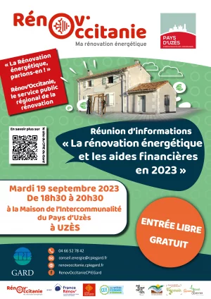 Affiche Réunion d'infos sur la rénovation énergétique et les aides financières